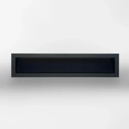 Kratka kominkowa LUFT 400x90 mm czarna mat produkt polski