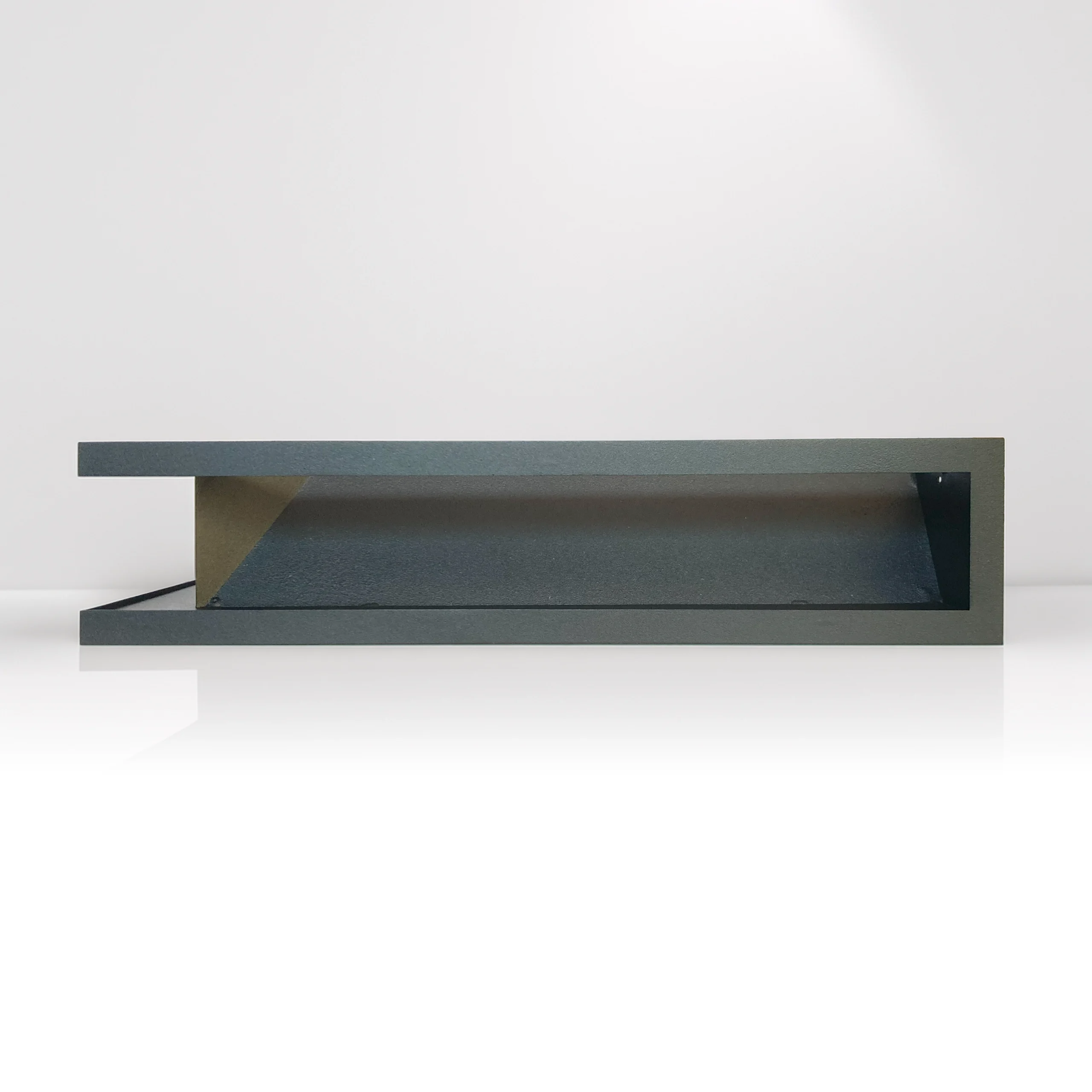 kratka kominkowa narożna LUFT 90x600x400 czarna mat produkt polski - obrazek 3